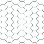 Fence with Post Green 1.6 x 100 m Steel and PVC