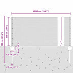 Fence with Post Grey 0.6 x 10 m Steel and PVC