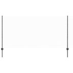 Fence with Post Grey 1.2 x 10 m Steel and PVC