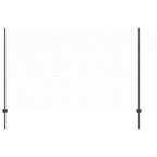 Fence with Post Grey 1.4 x 10 m Steel and PVC