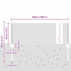 Fence with Post Grey 0.4 x 25 m Steel