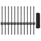 Fence with Post Grey 0.4 x 25 m Steel