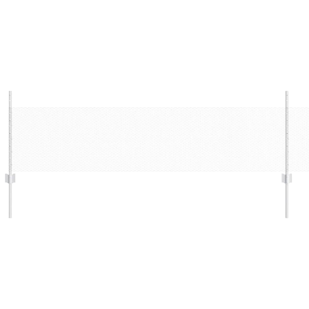 Fence with Post Silver 0.5 x 100 m Steel