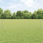 Fence with Post Silver 0.6 x 100 m Steel