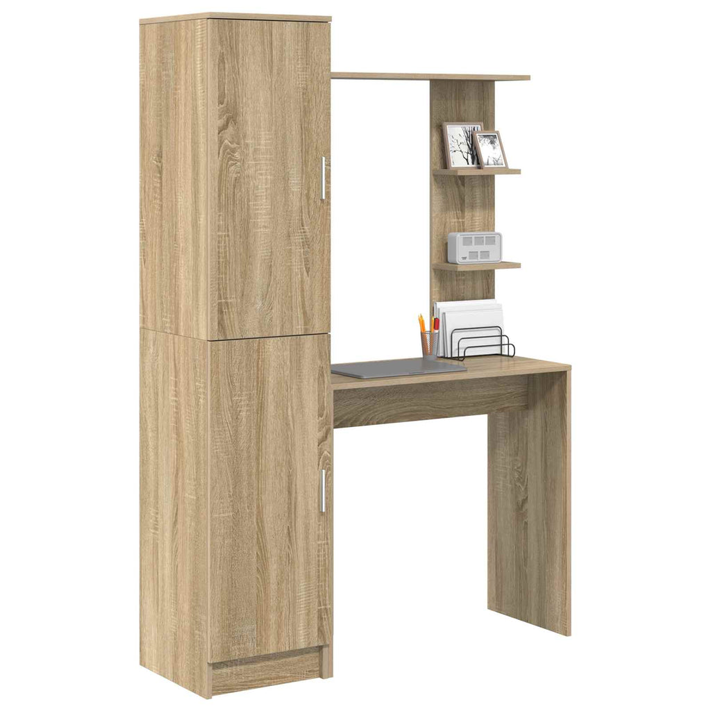 Desk 2 pcs Sonoma Oak