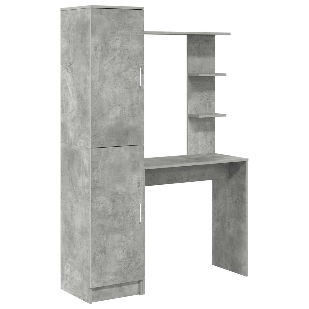 Desk 2 pcs Concrete Grey