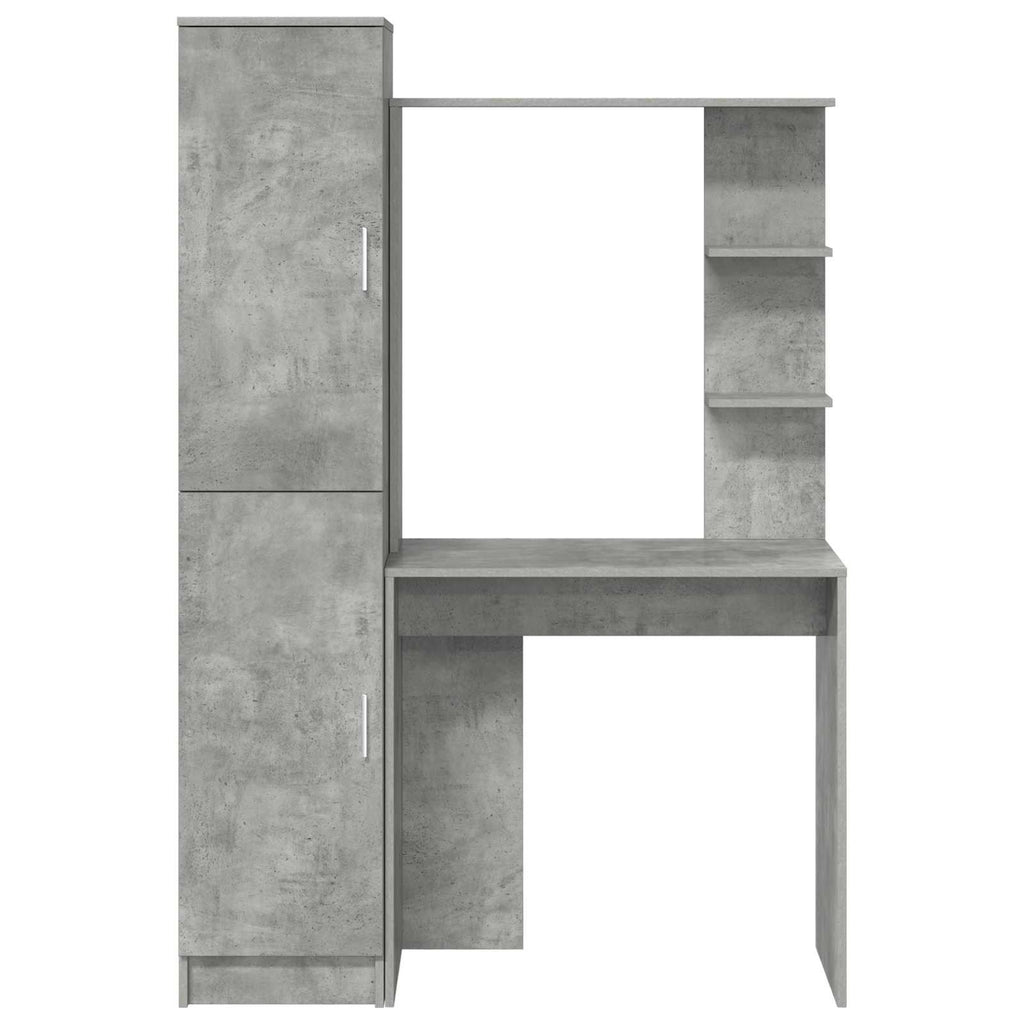 Desk 2 pcs Concrete Grey