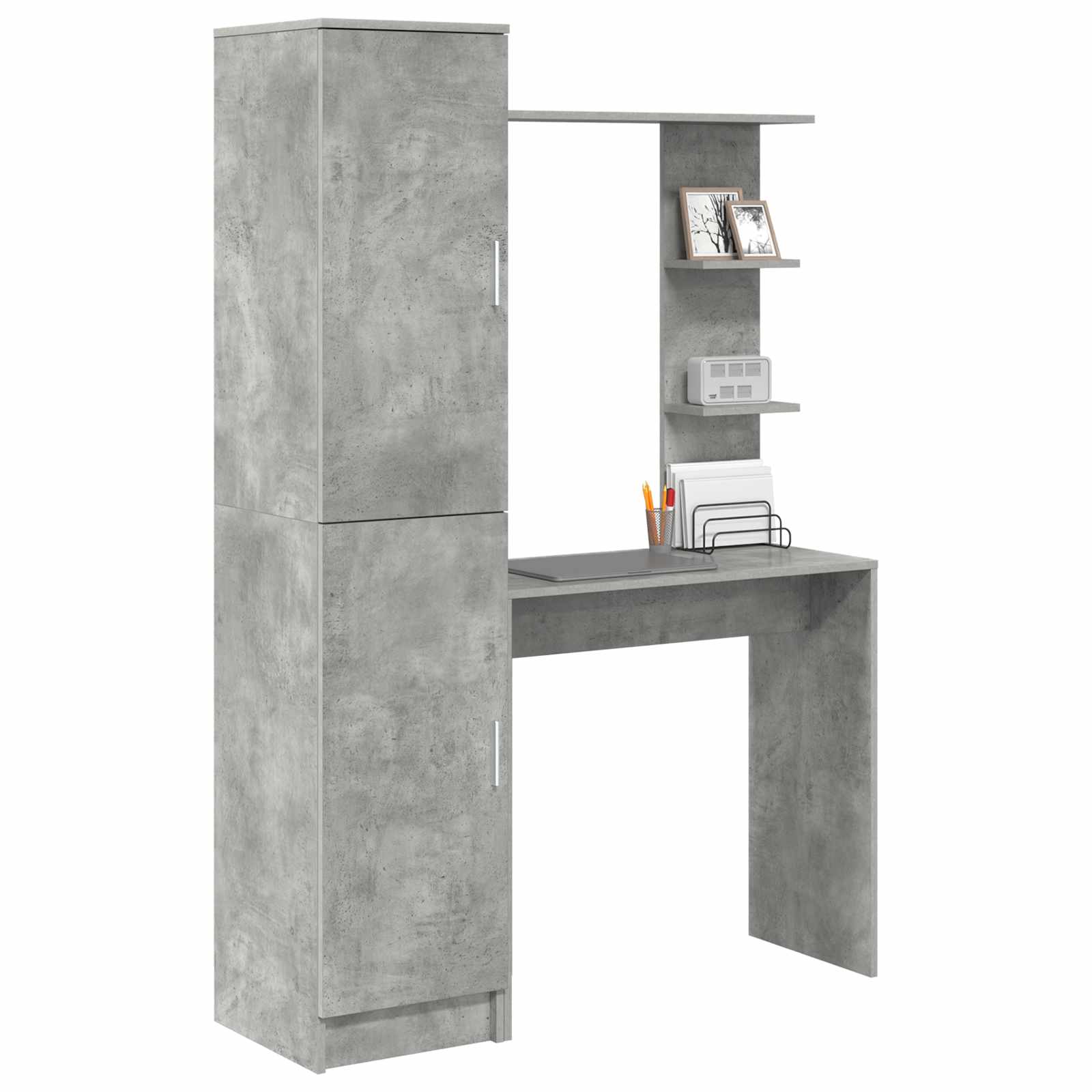 Desk 2 pcs Concrete Grey