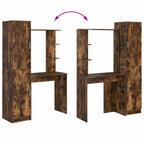 Desk 2 pcs Smoked Oak