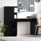 Desk 2 pcs Black Oak