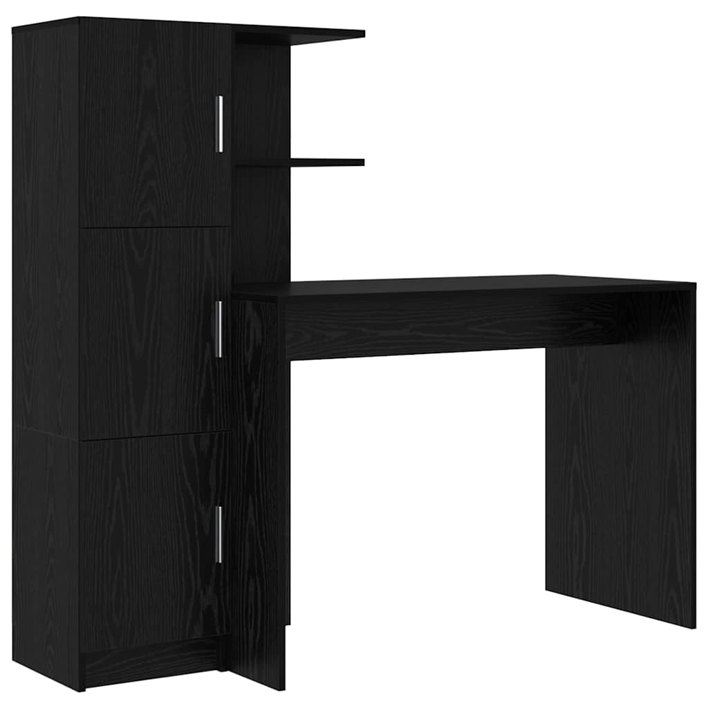 Desk 2 pcs Black Oak