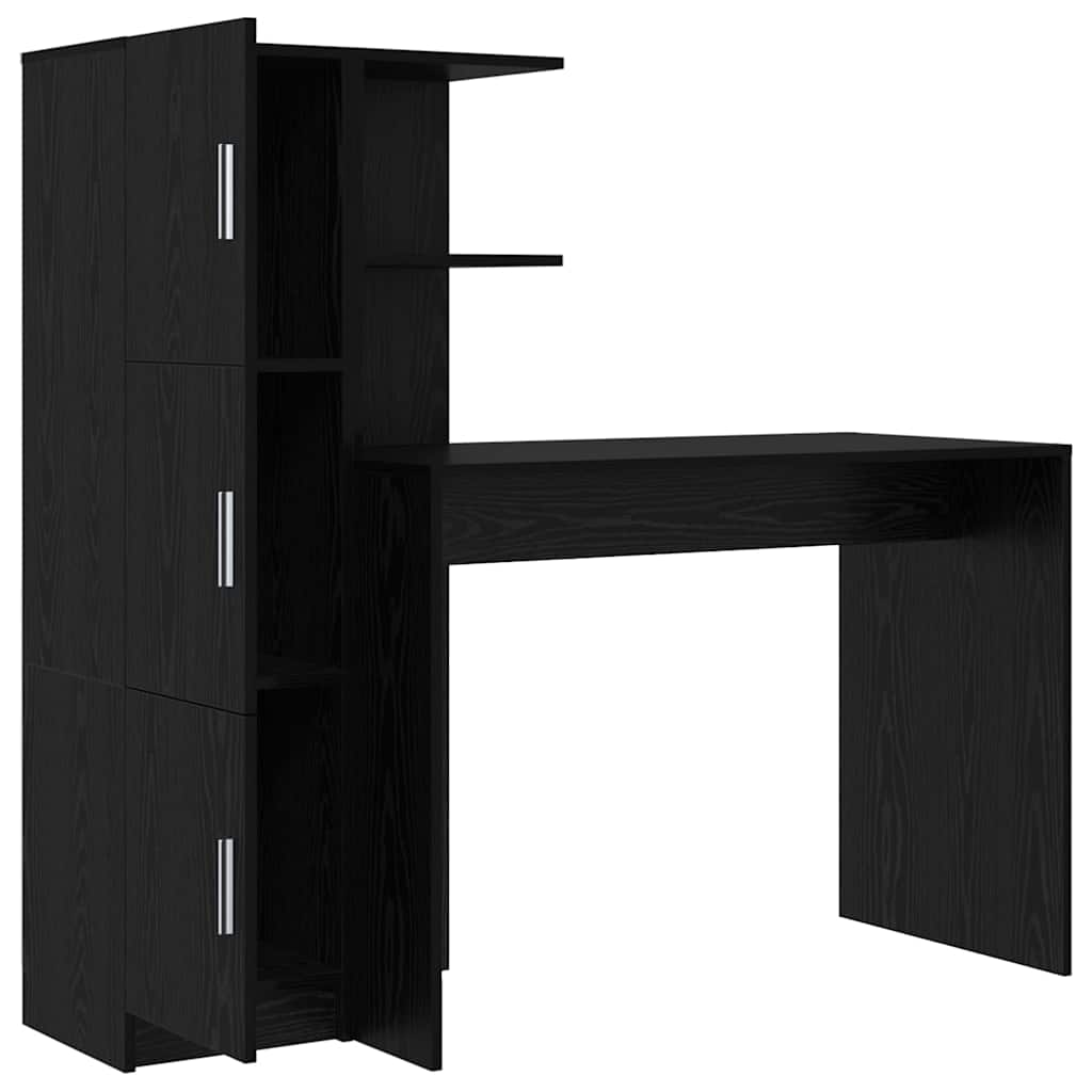 Desk 2 pcs Black Oak