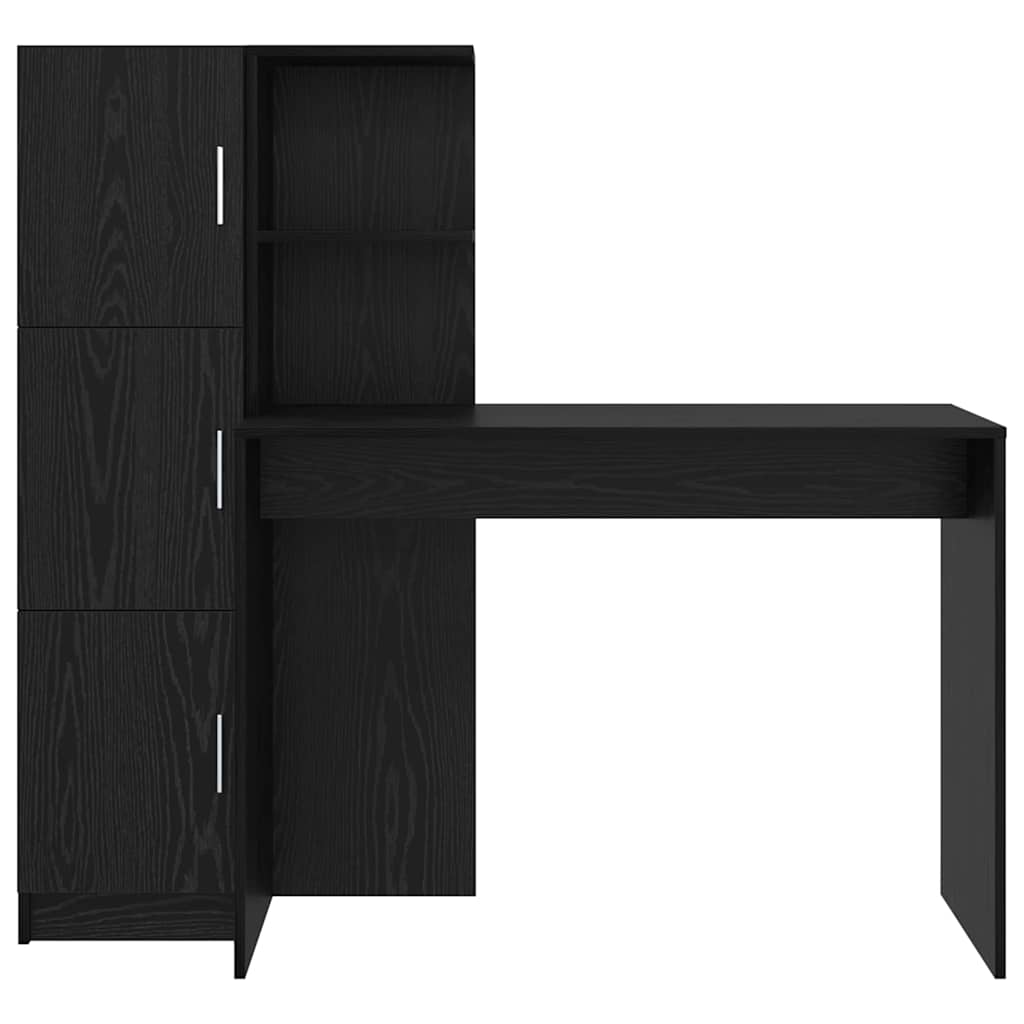 Desk 2 pcs Black Oak