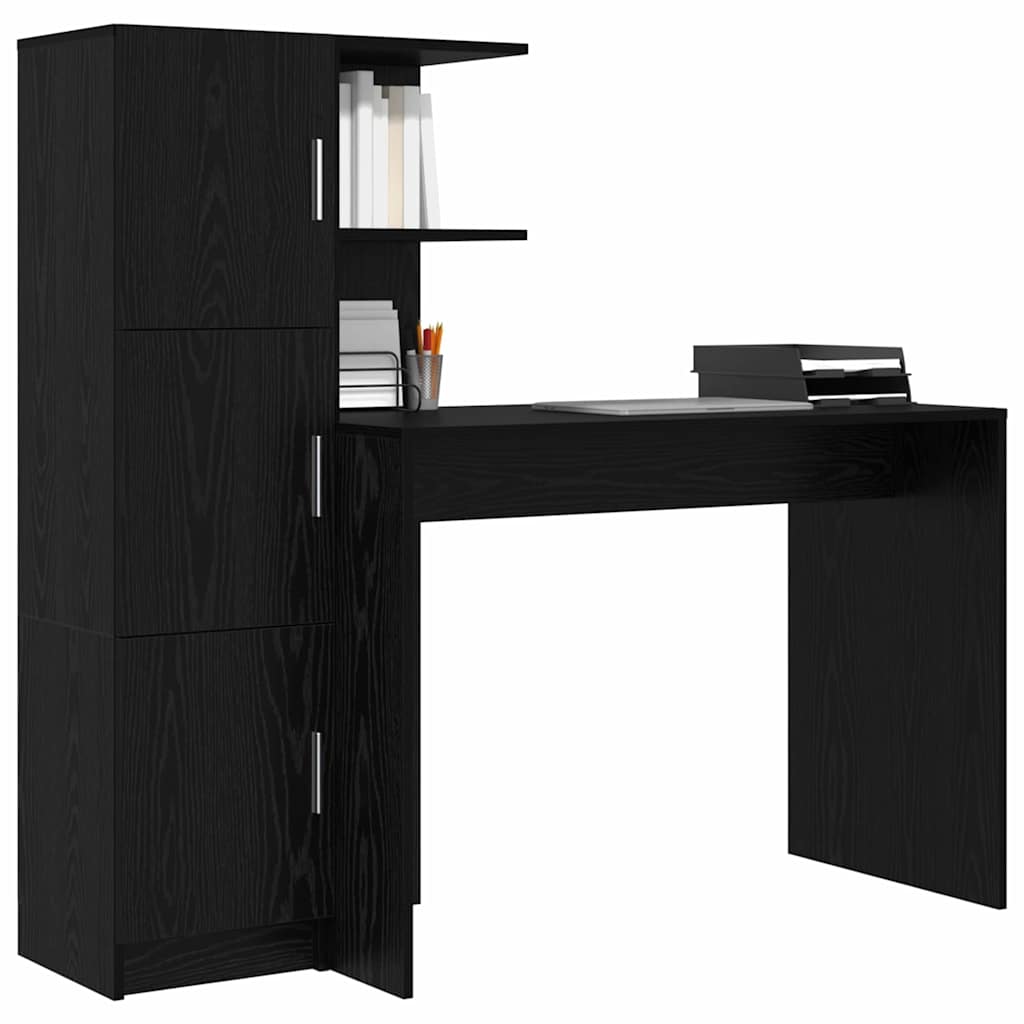 Desk 2 pcs Black Oak