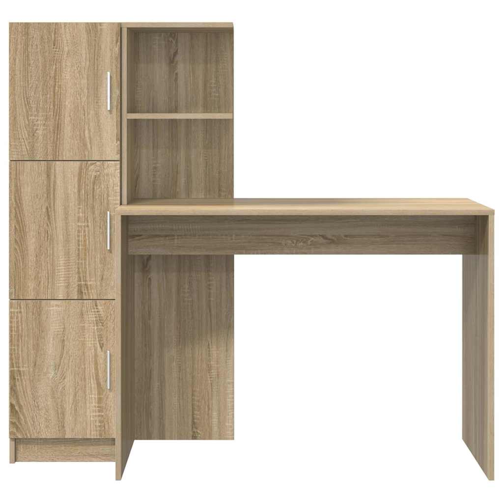 Desk 2 pcs Sonoma Oak
