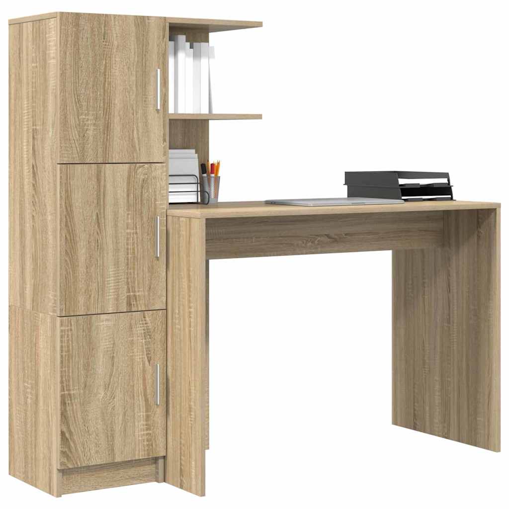 Desk 2 pcs Sonoma Oak