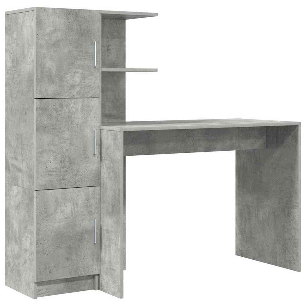 Desk 2 pcs Concrete Grey