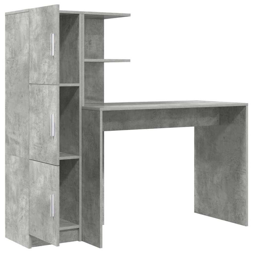Desk 2 pcs Concrete Grey