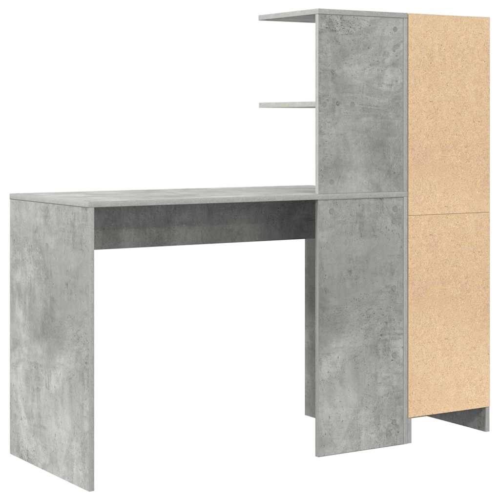 Desk 2 pcs Concrete Grey