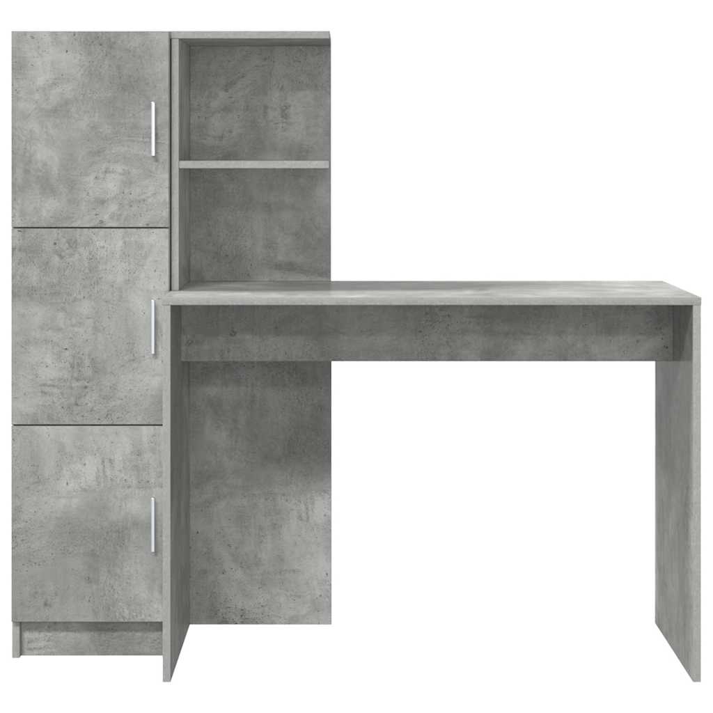 Desk 2 pcs Concrete Grey