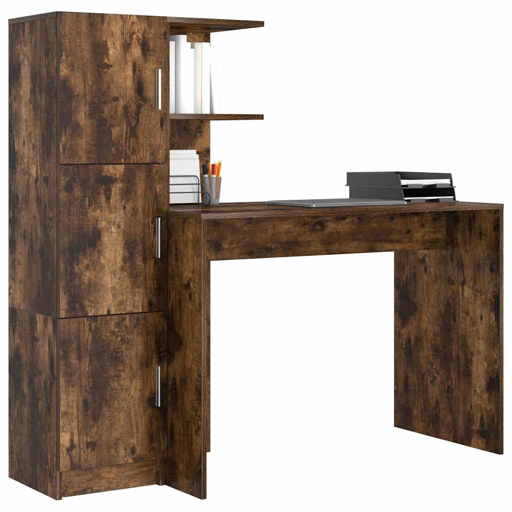 Desk 2 pcs Smoked Oak