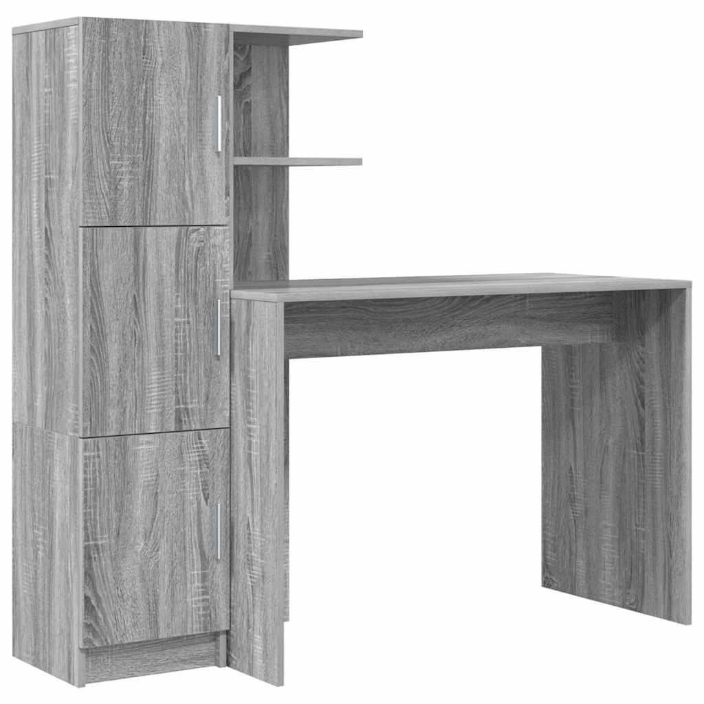 Desk 2 pcs Grey Sonoma