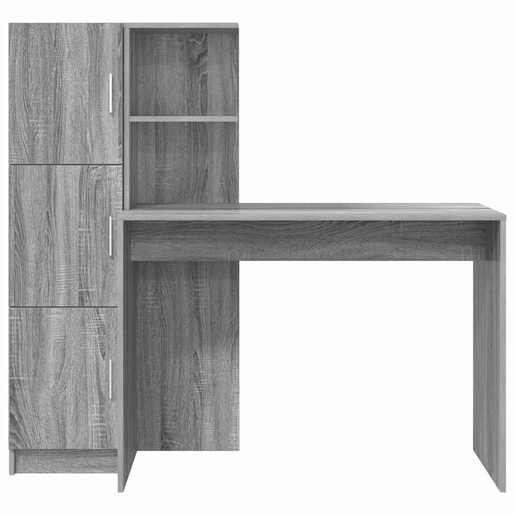 Desk 2 pcs Grey Sonoma