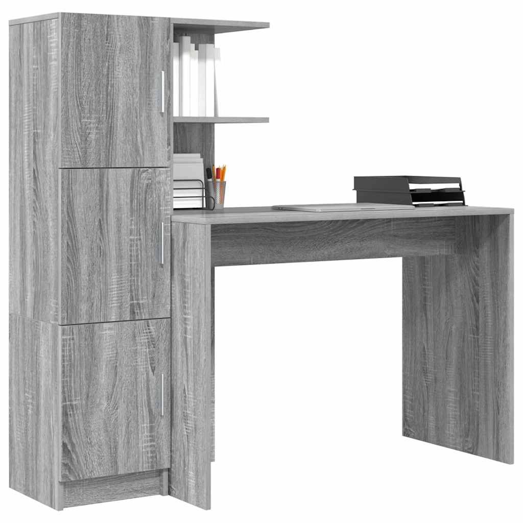 Desk 2 pcs Grey Sonoma