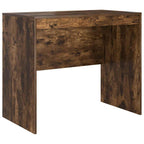 Desk with Drawer 2 pcs Smoked Oak
