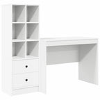 Desk with Drawer 2 pcs White