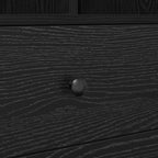 Desk with Drawer 2 pcs Black Oak