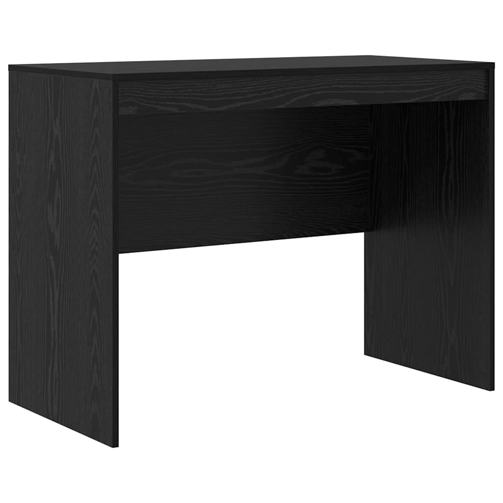 Desk with Drawer 2 pcs Black Oak