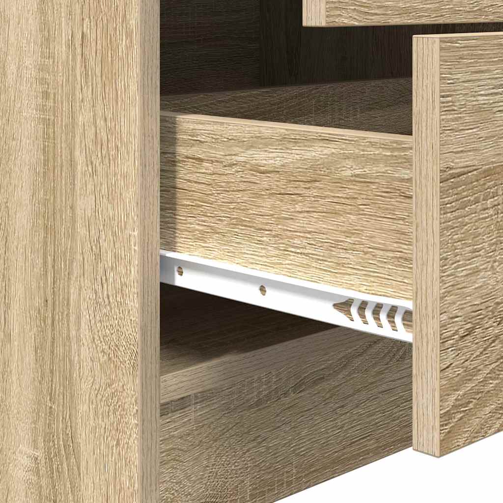 Desk with Drawer 2 pcs Sonoma Oak