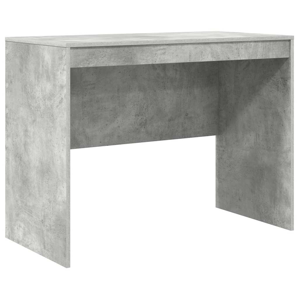 Desk with Drawer 2 pcs Concrete Grey