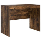 Desk with Drawer 2 pcs Smoked Oak