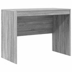 Desk with Drawer 2 pcs Grey Sonoma