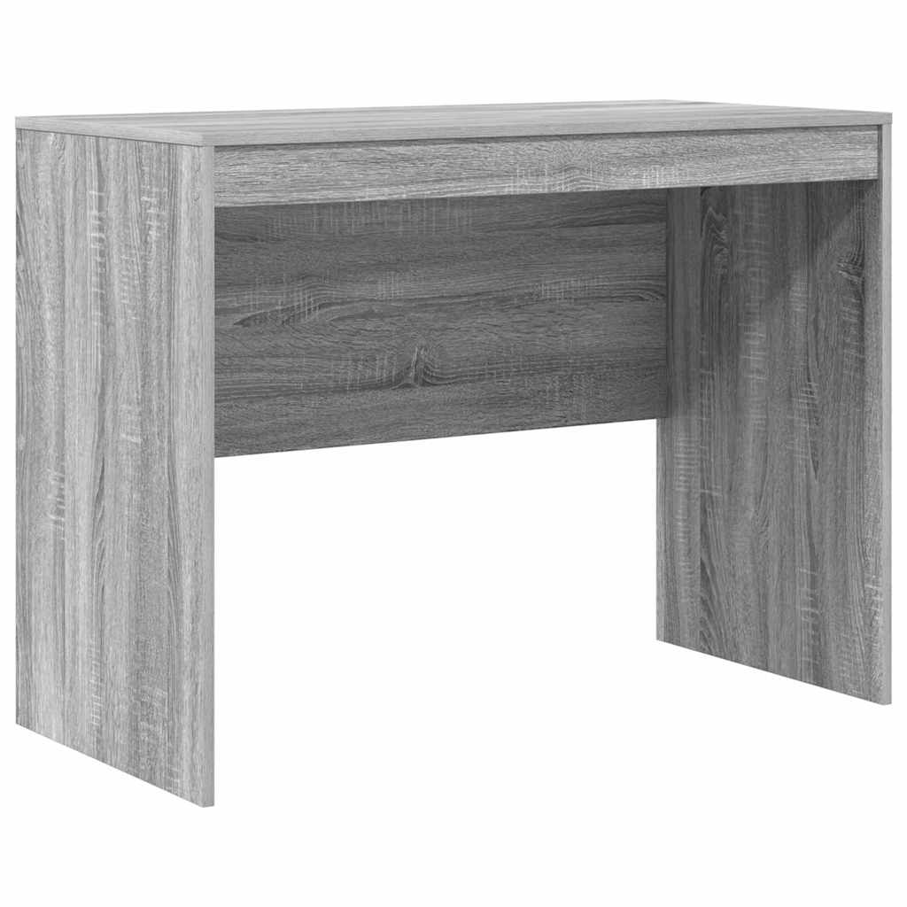Desk with Drawer 2 pcs Grey Sonoma