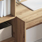 Desk with Drawer 2 pcs Artisan Oak