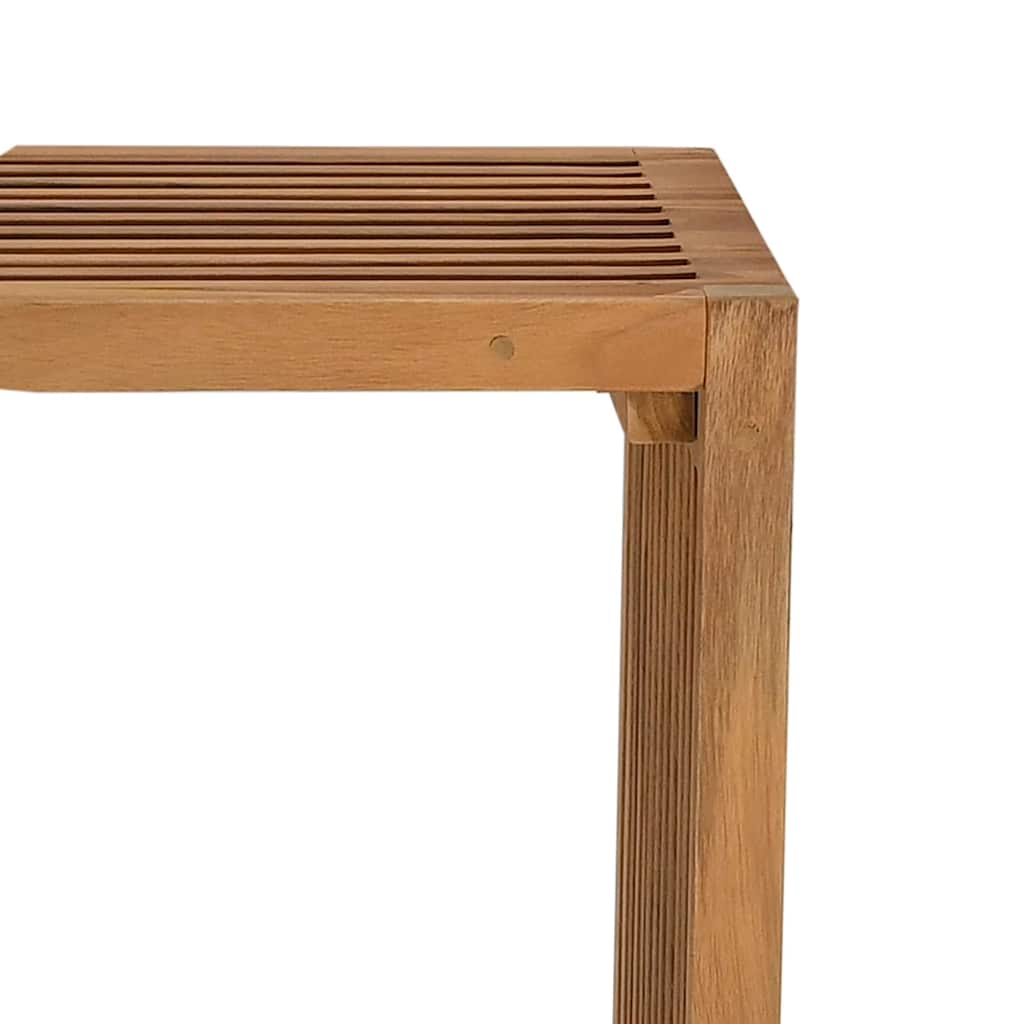 Garden Side Table Brown 50 x 32.5 x 35 cm Solid Teak Wood