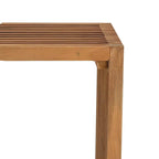 Garden Side Table Brown 50 x 32.5 x 35 cm Solid Teak Wood