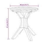 Side Table Brown 40 x 40 x 41 cm Solid Teak Wood