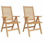 Garden Chairs 2 pcs Brown 52 x 64.5 x 108 cm Solid Acacia wood