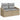 Garden Sofa with Cushion Beige 123 x 62 x 69cm Poly Rattan