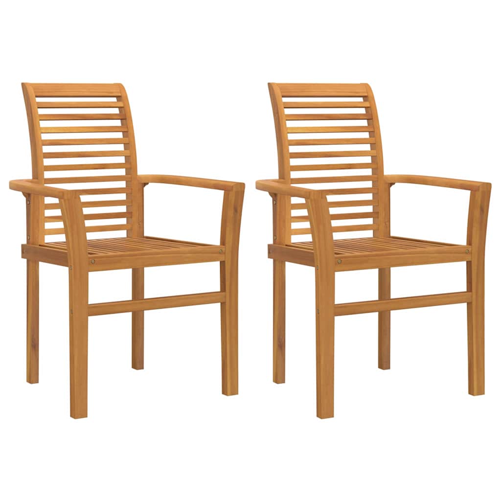 Dining Chair 4 pcs Brown 62.5 x 54. x 95.5 cm Solid Teak Wood