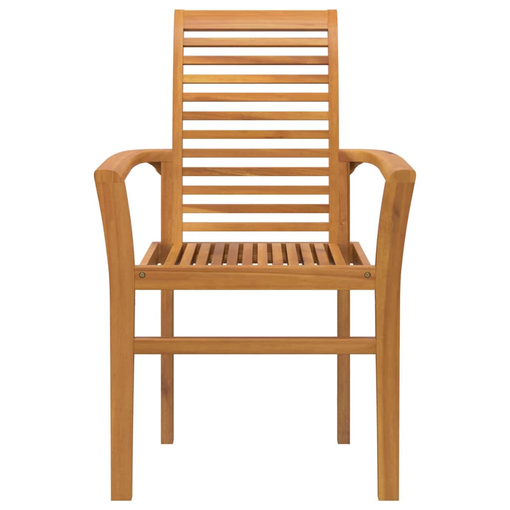 Dining Chair 4 pcs Brown 62.5 x 54. x 95.5 cm Solid Teak Wood
