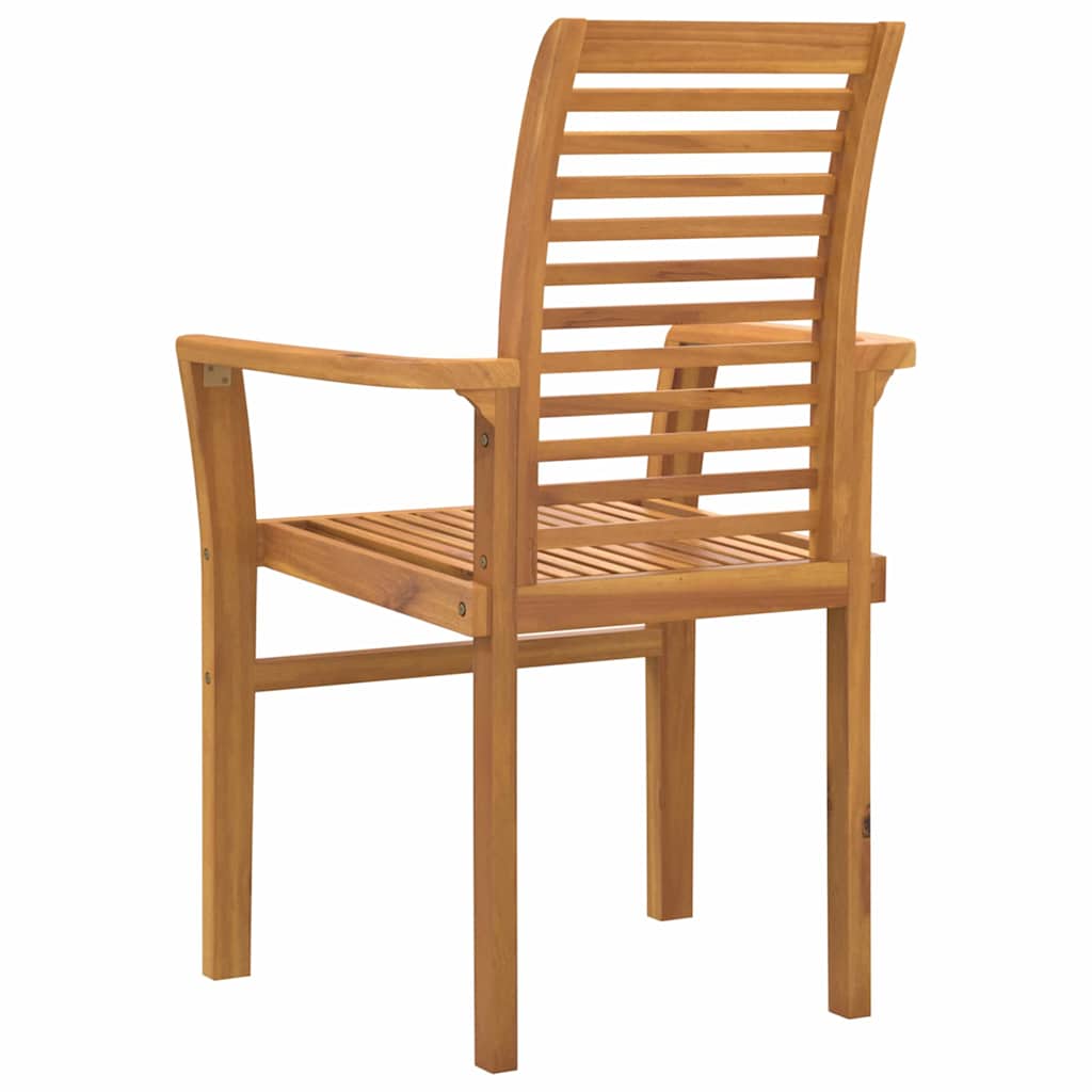Dining Chair 2 pcs Brown 62.5 x 54. x 95.5 cm Solid Teak Wood