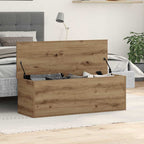 Storage Box Artisan Oak 102 x 35 x 35 cm Engineered Wood
