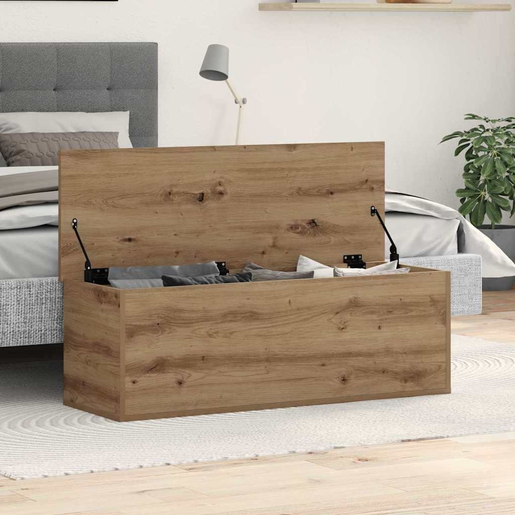 Storage Box Artisan Oak 102 x 35 x 35 cm Engineered Wood