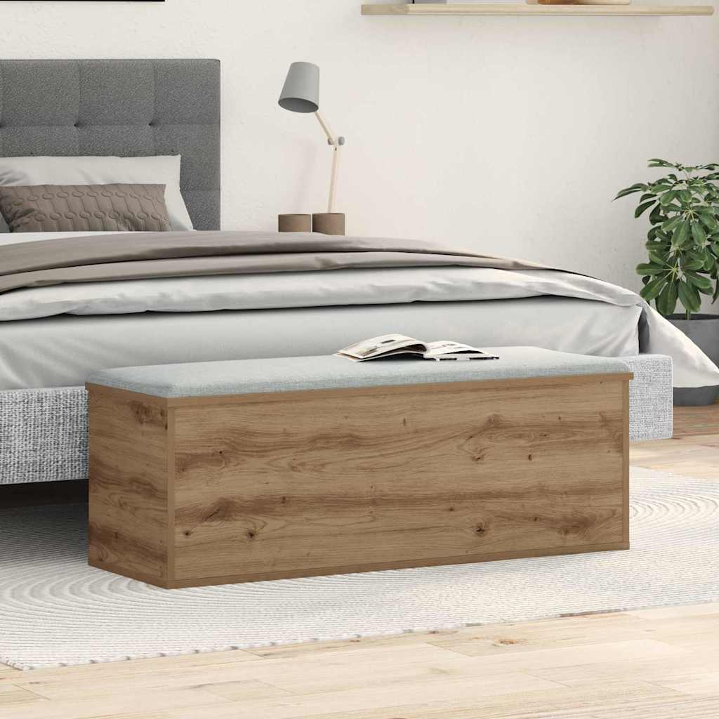 Storage Box Artisan Oak 102 x 35 x 35 cm Engineered Wood