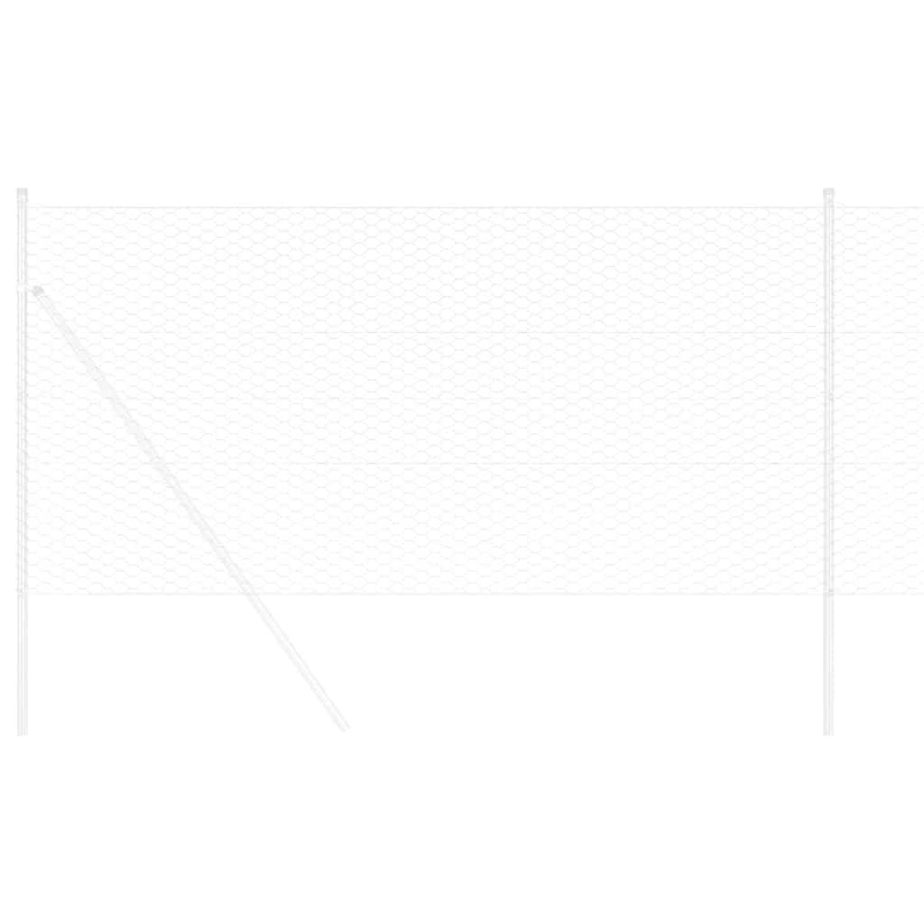 Hexagon Fence Silver 1.2 x 100 m Galvanised steel